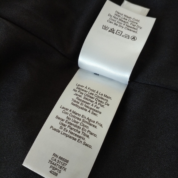 DKNY Black Lace Sheath Dress Back Zipper Detail M - Picture 11 of 12